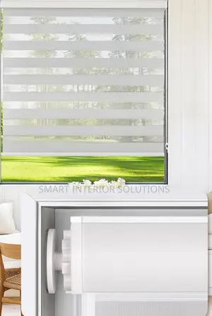 White Sheer Roller Window Blinds