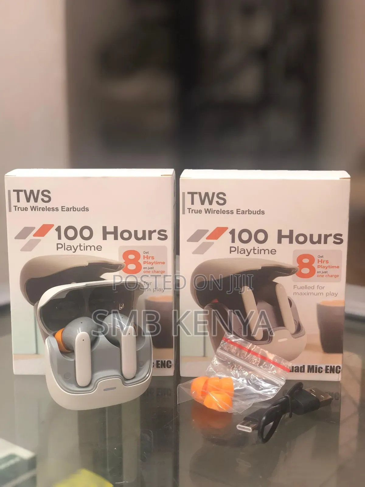 Quad Mic TWS With Enc 100hrs Playtime
