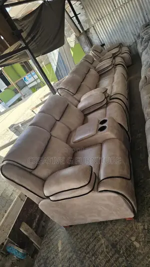 Classic 5 Seater Semi Recliner Sofa 3 2
