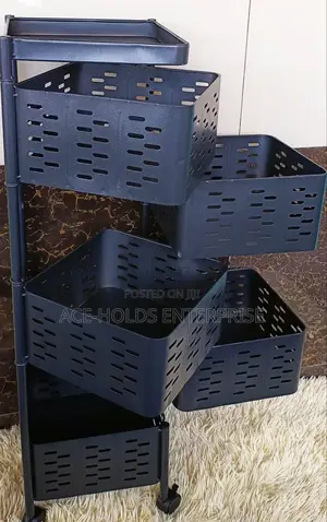 Heavy Duty Rotating Kitchen Rack Organizer - 5 Tier