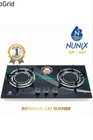 Nunix 3-Burner Infrared Gas Cooker – Low Gas Consumption