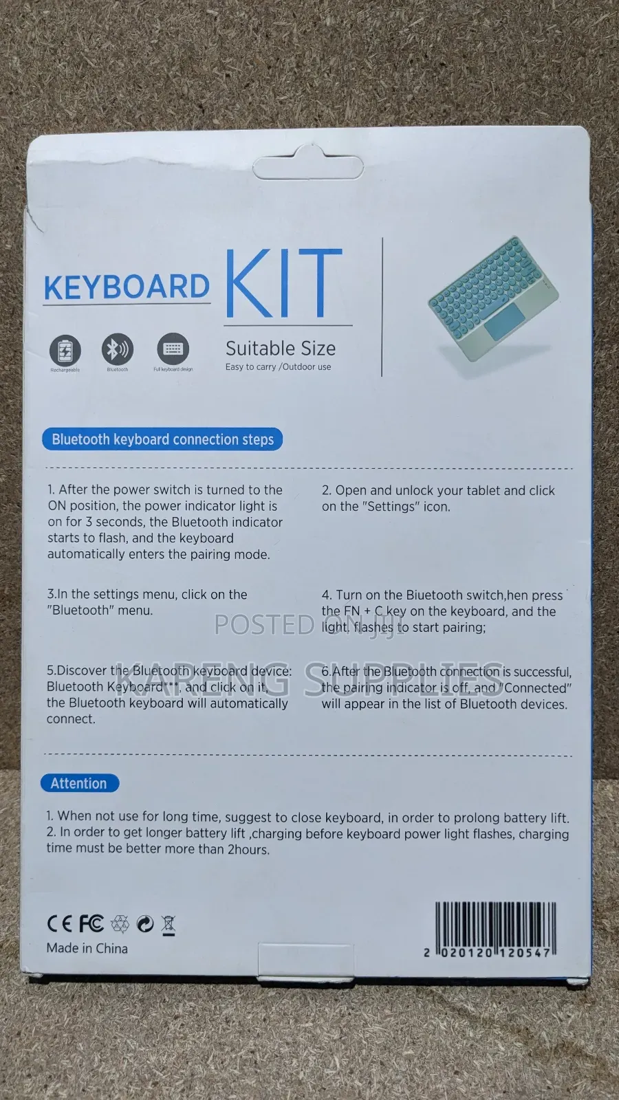 Wireless Keyboard With Touch Pad