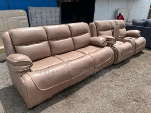 Lovely 5 Seater Semi Recliner Sofa 3 2