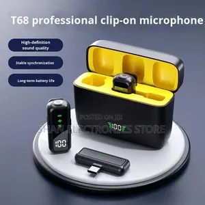 High Quality T68 Wireless Phone Mic With Ai Noise Reduction