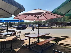 Sky Way Tent Wooden Metallic Garden Outdoor Benches