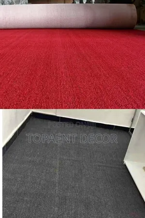 Dark Grey And Maroon Delta 4mm Wall To Wall Carpets