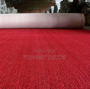 Maroon Full Roll Of 4m Wide Wall To Wall Carpets