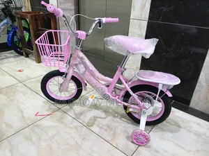 Pink Lady Bike Size 12 With Support Wheels