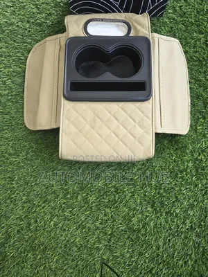 Car Armrest Organizer With Cup Phone Holder