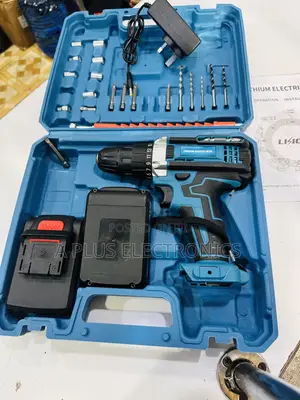 Workshop-Grade Rechargeable Hand Drill Set With Dual Batteries