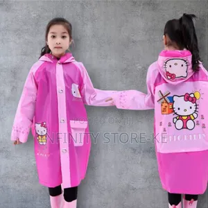 Cartoon Themed Kids Raincoat