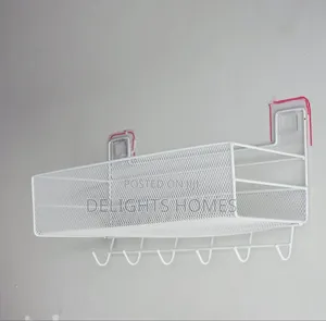 Wall-Mounted Bathroom Shelf Shower Shampoo Rack_tt
