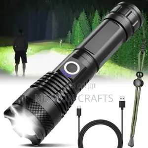 Zoomable Flashlight Rechargable Torch