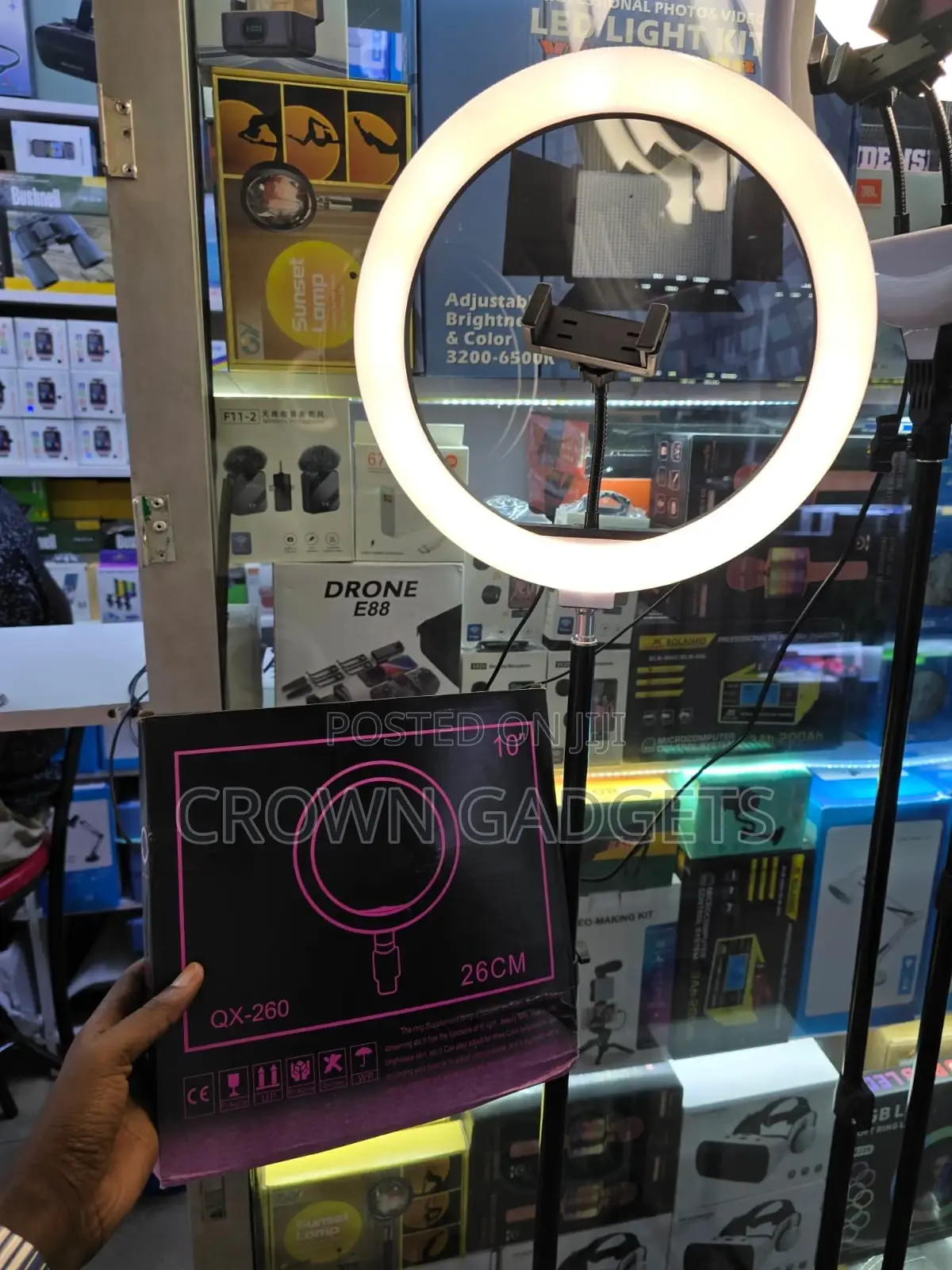 Adjustable 10" Led Ring Light for Vlogging and Live Streaming