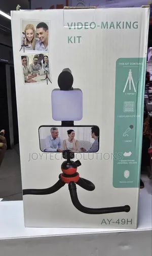 Octopus Tripod Microphone Fill Light Vlog Set Mobile Video Shooting