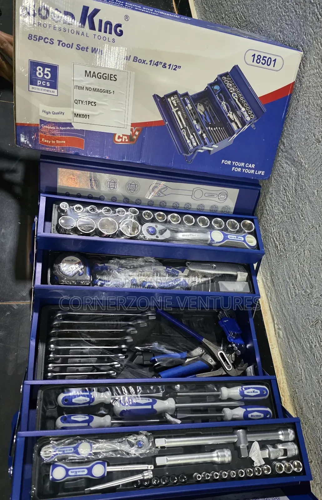Good King 85pc Toolbox/ 85 PCS Metallic Toolkit