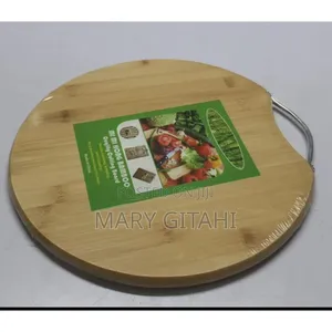 High Quality Round Bamboo Chopping Board With Handle