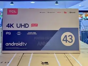 Frameless TCL 43 Inch 4 K Uhd Android Tv