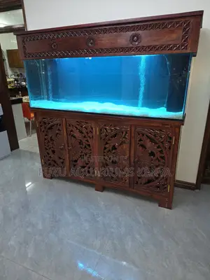 Antique Style Hardwood Aquarium With Bottom Sump Filter