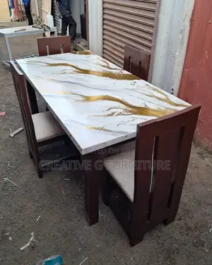 A 4 Seater Marble Dinning Set