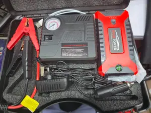 Portable Car Jump Starter Kit With Air Compressor Usb Power