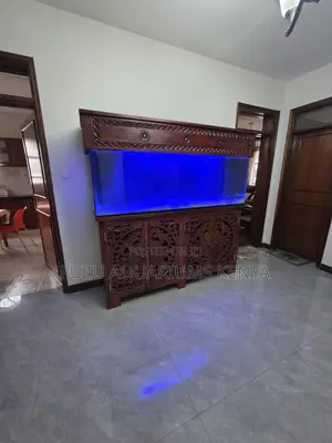 Ornate Wooden Aquarium Stand Tank (Professional Setup)