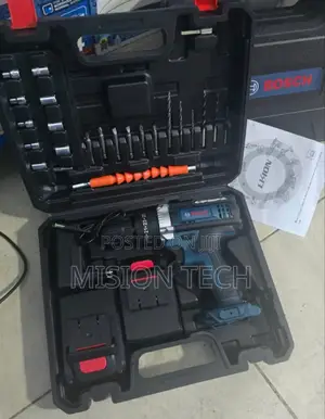 Bosch Bosch, 48v Cordless Drill With 2 Battery Bits, Accessories