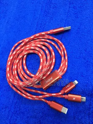 3 in 1 Charging Data Red Cable