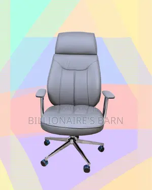 Space-Saving Grey Chair Executive (New | Perfect for Home Office