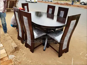 Oval Mixed Chairs Dinning Table Set