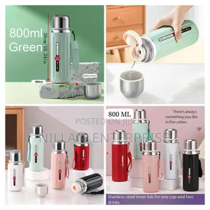 *Portable 800ml Well Crafted Stainless Steel Vacuum Flask