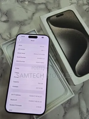 Apple iPhone 15 Pro Max 256 GB Silver