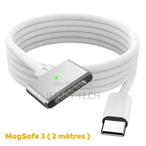Macbook Air/Pro Usb-C to Magsafe 3, 140w, Durable Braided Nylon, 2m,