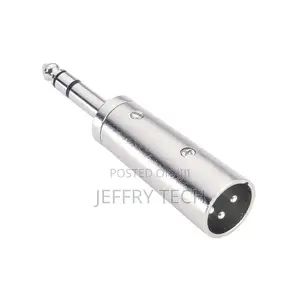 6.35 Mm Stereo Male Jack to XLR Male Adapter