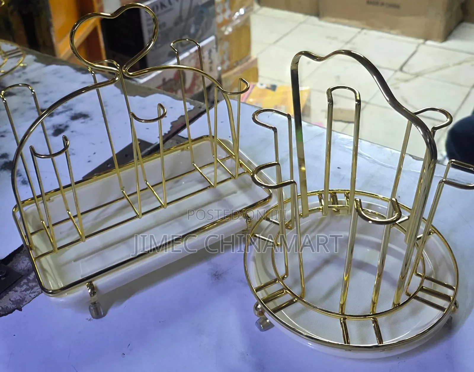 Gold Glass Stand