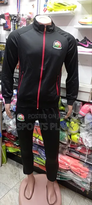 Official Football Team Kenya 2025 Tracksuits Black