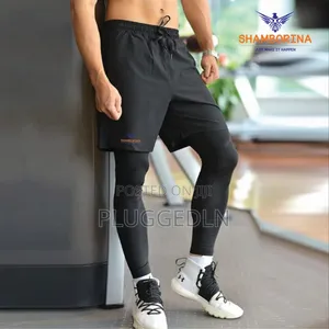 2 in 1 Mens Gym Short With Leggings