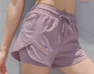 2 in 1 Womens Gym Short -Sizes S,M,L,Xl,2xl