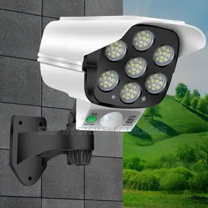 2 in 1 Outdoor Security Dummy Fake CCTV Camera Solar Light System