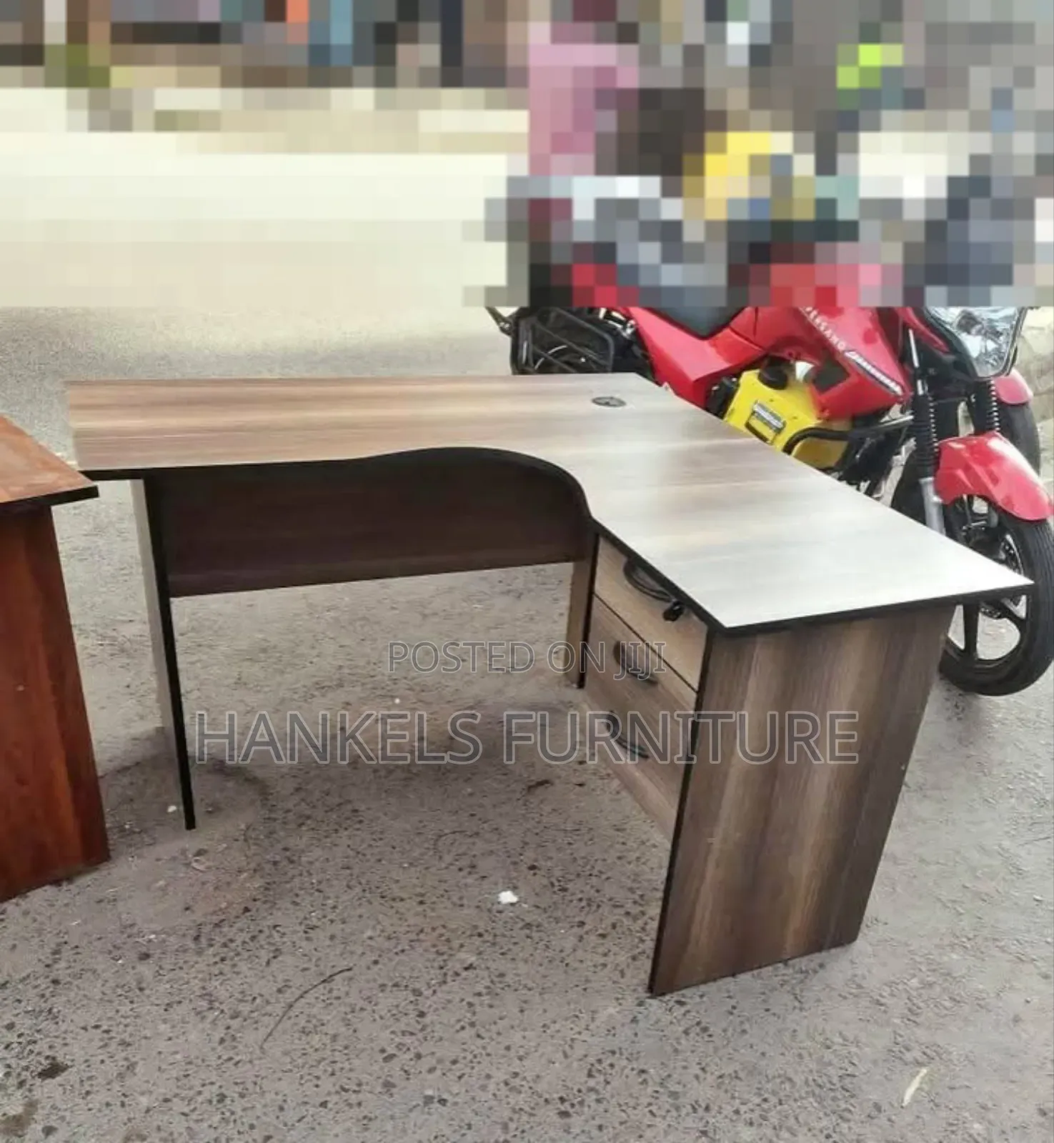 Space-Saving L-Shape Desk for Office Study Areas