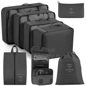 *8pcs Luggage Travel Organizers for Suitcase With Toiletry Case*