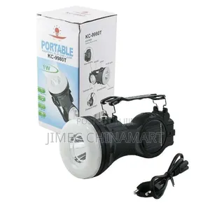 Kc-9980t Portable Hanging Flip Lamp – Rechargeable/Solar