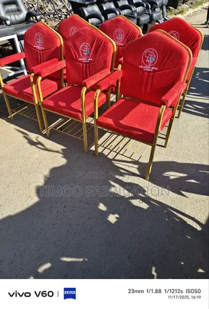 Church Seats With Logos and Bible Hunger Space