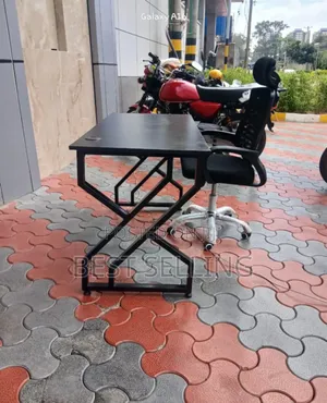 Black Metallic Stand Study/Office Table