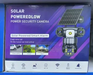 Solar Sim Card/4g PTZ Camera.Triple Lens,2-Way Audio,Pir Detect CCTV