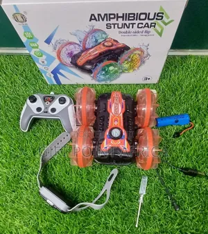 Rechargeable Remote Controlled Stunt Car With Hand Gesture Remote