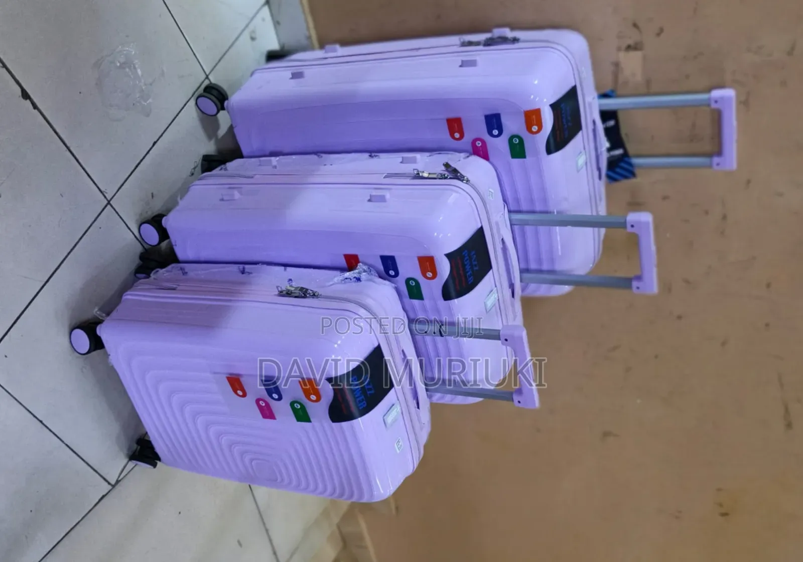 Unbreakable Double Zip Rubber Suitcase Pp 3-in-1 Suitcase Set