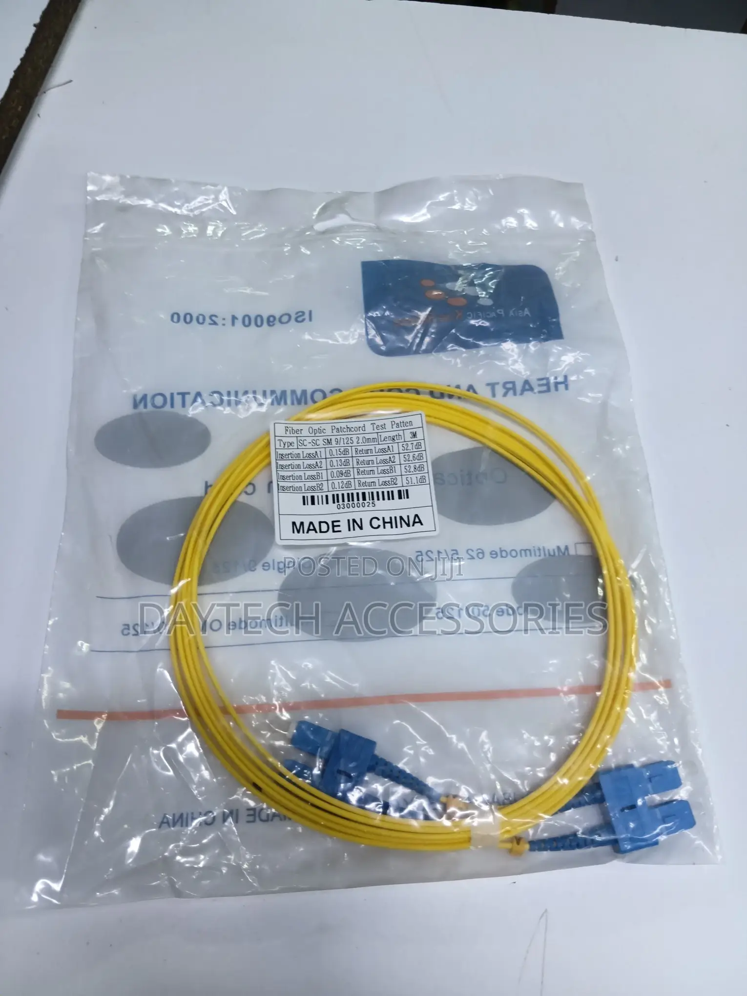 Fibre Patch Code Sc-Sc 1.5m