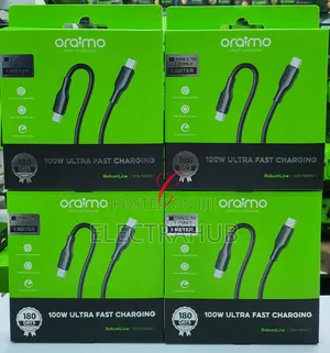 Oraimo Robustline 100w Type C to Type-C Fast Charging *5a* Data Cable