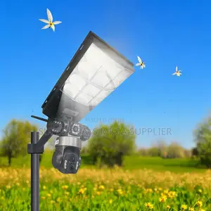 Easy Set Up 4g PTZ Outdoor Surveillance Camera Solar Street Light